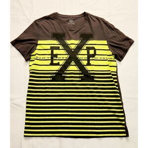Men's Express Yellow Stripe Top Size L